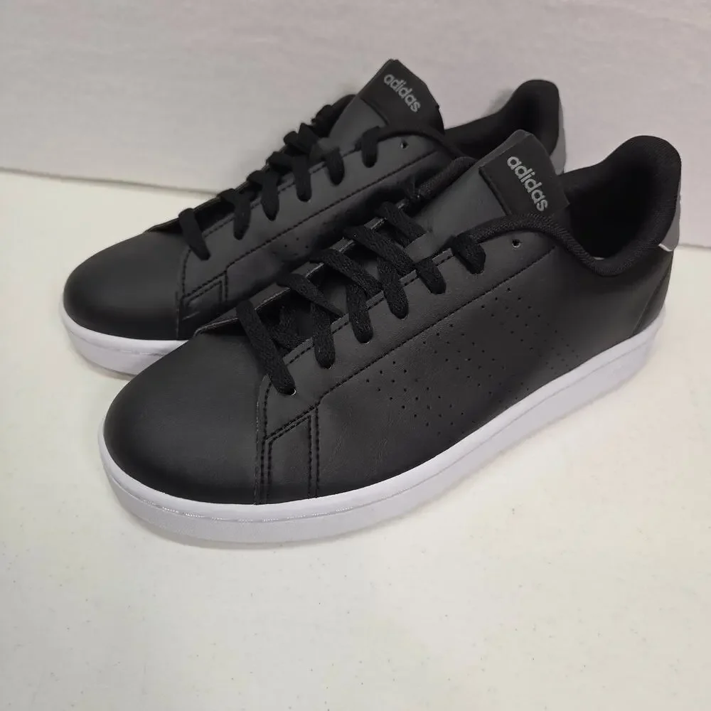 Adidas Advantage Base 2.0 Black White Cloudfoam Sneakers Shoes Mens US 8.5 NWOT